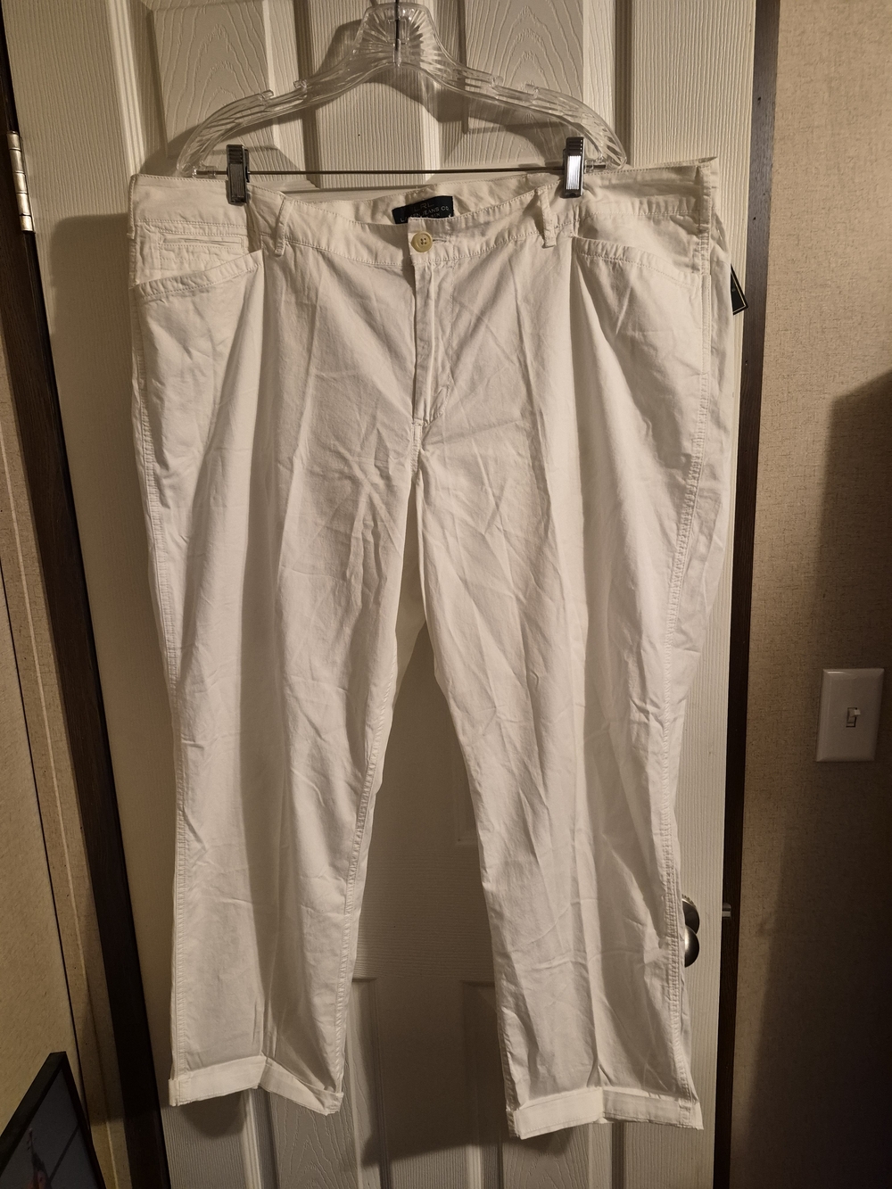 Lauren Ralph Lauren Slim White Women's Cotton Pants